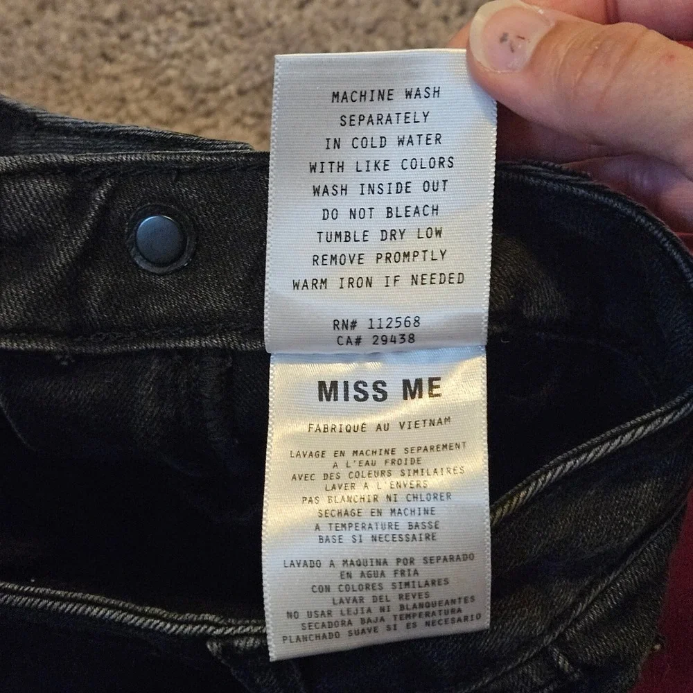 Miss Me‎ Skinny Jeans Lot of 2 Womens 27 Vintage Mid Rise Stretch Denim Y2K Edgy